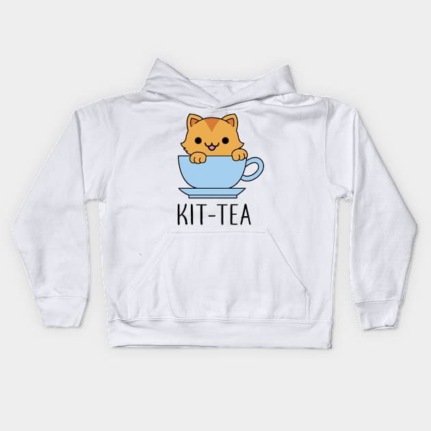 Kitten - Kit-Tea Kids Hoodie by redbarron